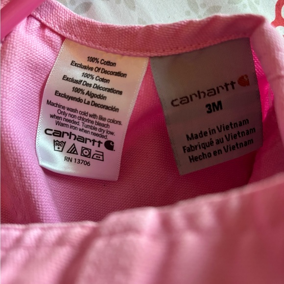 Carhartt Baby girl Pink Overalls - Picture 4 of 6